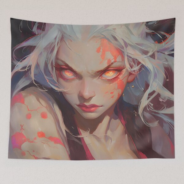 Item preview, Daki DS Cute Anime Girl – Oil Painting Style designed and sold by DGitaldreamgirl.