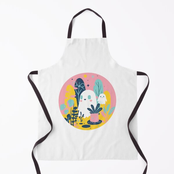 Item preview, Ghost Amidst Leaves - Happy Ghost Sticker designed and sold by MedvedMagazine.