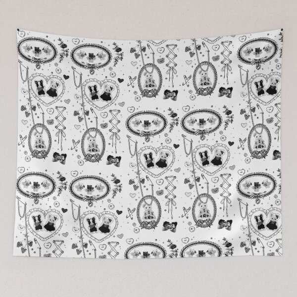 Item preview, Toile J Fashion EGL inspired Calico Critter collage print  designed and sold by IlanaHopeArt.