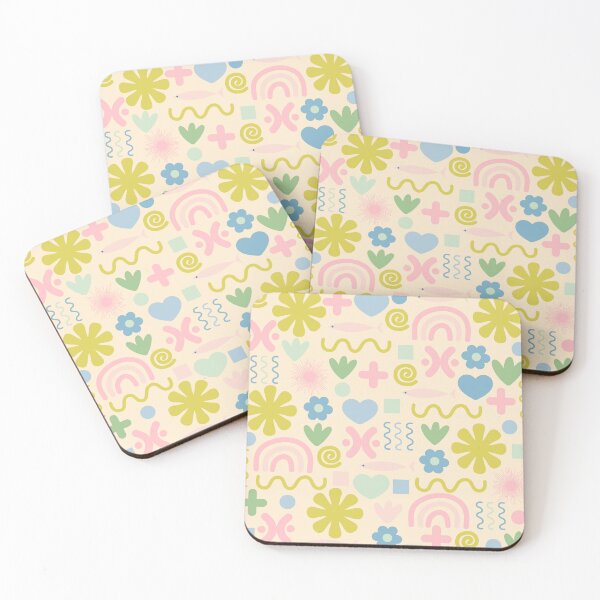 Item preview, Cute Miscellany Cheerful Whimsical Pastel Pattern designed and sold by kierkegaard.