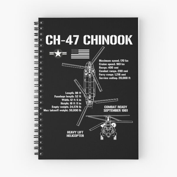 Aperçu de l'œuvre CH-47 Chinook Helicopter Specs Military Aircraft Chinook Gear créée et vendue par DynamicDesign.