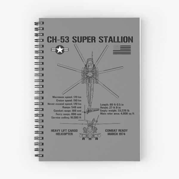 Aperçu de l'œuvre CH-53 Super Stallion Attack Helicopter Specs Military CH53 Gear créée et vendue par DynamicDesign.