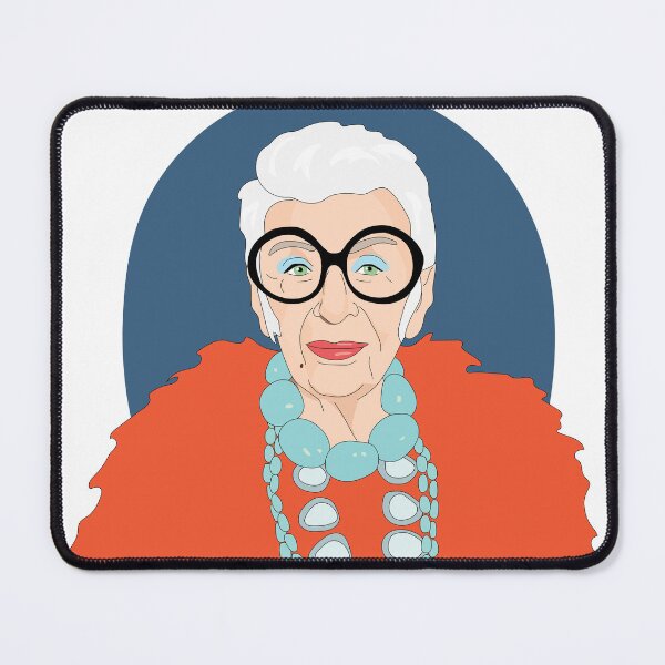 Item preview, Iris Apfel Portrait Orange Coat designed and sold by sszampetti.