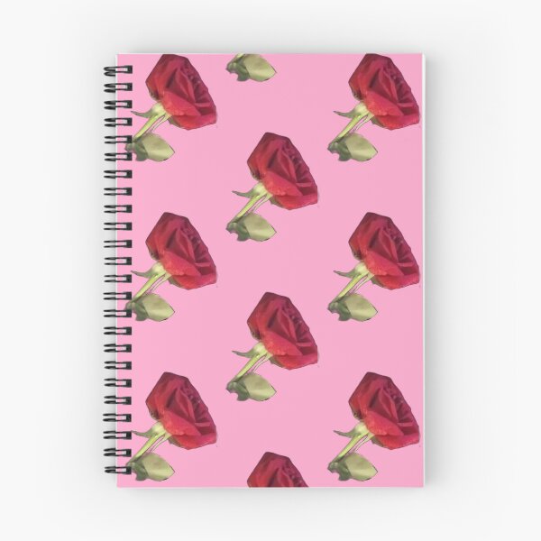 Item preview, Red Rose (w/ Pink Background & Off-Grid Patterns)  designed and sold by beautybones.