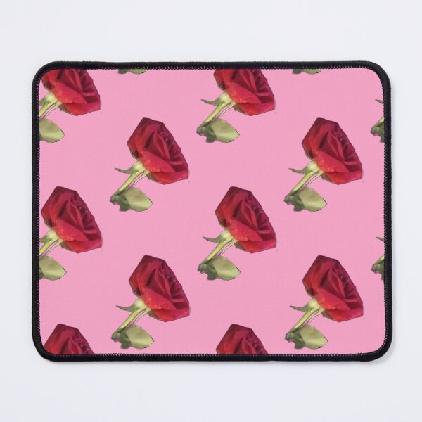 Item preview, Red Rose (w/ Pink Background & Off-Grid Patterns)  designed and sold by beautybones.