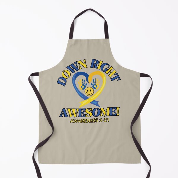 Item preview, Down Right Awesome Syndrome awareness month heart ribbon designed and sold by Shean Fritts.