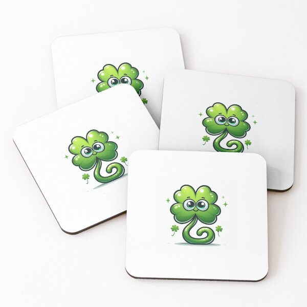 Item preview, Cute cartoon 4-leaf clover designed and sold by raleca78.