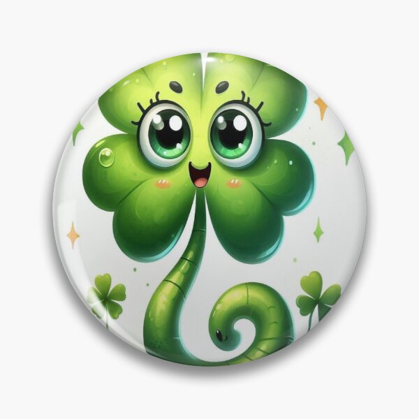 Item preview, Cute female cartoon 4-leaf clover designed and sold by raleca78.