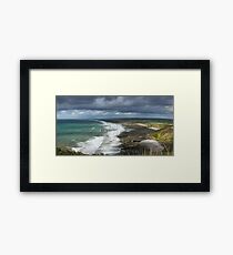 Panorama of Widemouth Bay Framed Print