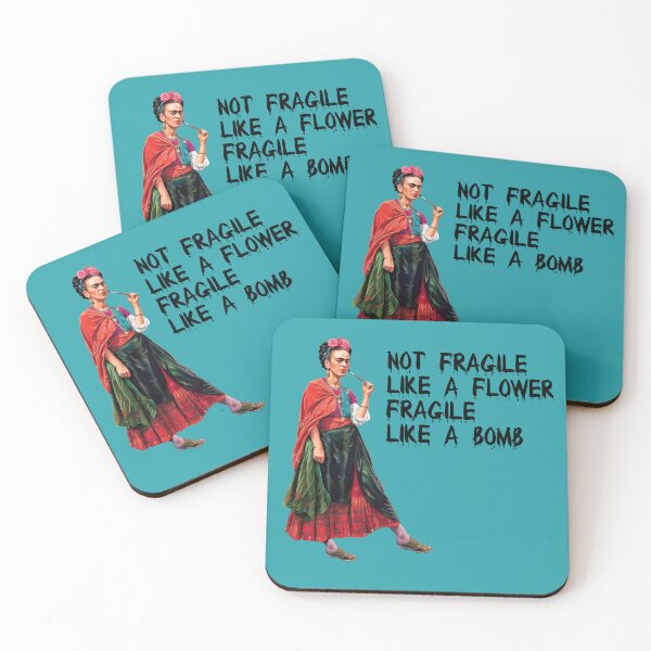 Item preview, Not fragile like a flower fragile like a bomb Frida Kahlo designed and sold by TeeARTHY.
