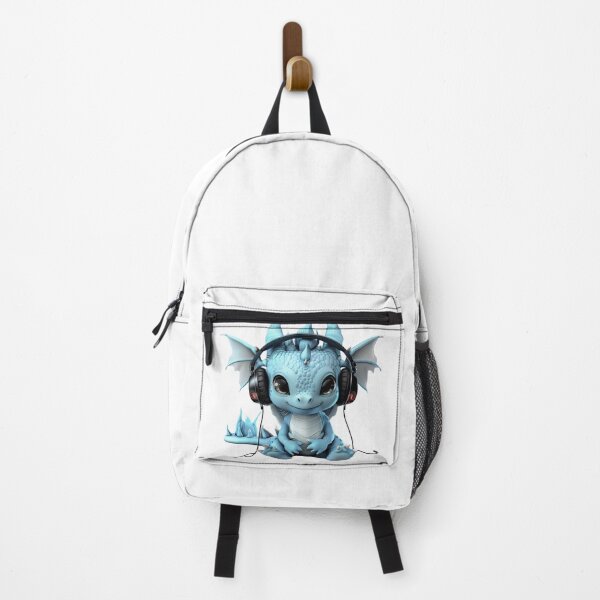 Item preview, Cute Baby Blue Dragon with Headphones Music designed and sold by kalyssa44.