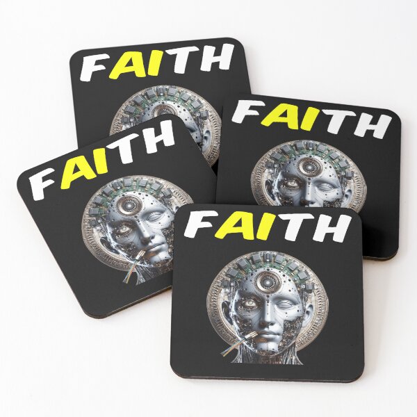 Item preview, FAITH IN AI designed and sold by GodlikeAIArt.