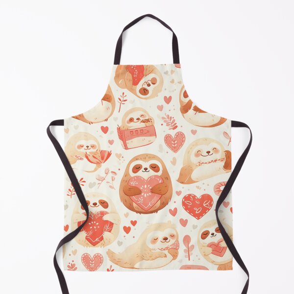 Item preview, Kawaii Cute Sloth Seamless Pattern designed and sold by sereneprint.