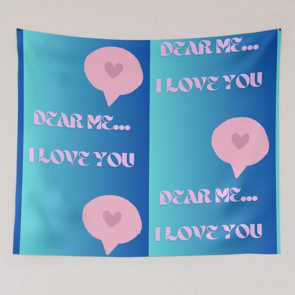 Item preview, Dear Me I Love You - Pink designed and sold by MadeByJadex.