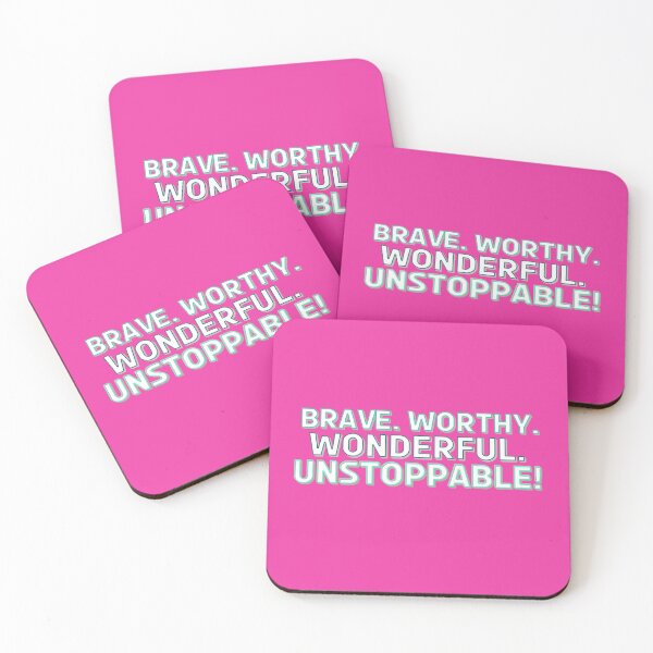 Item preview, Brave. Worthy. Wonderful. Unstoppable! designed and sold by bridgetscollect.