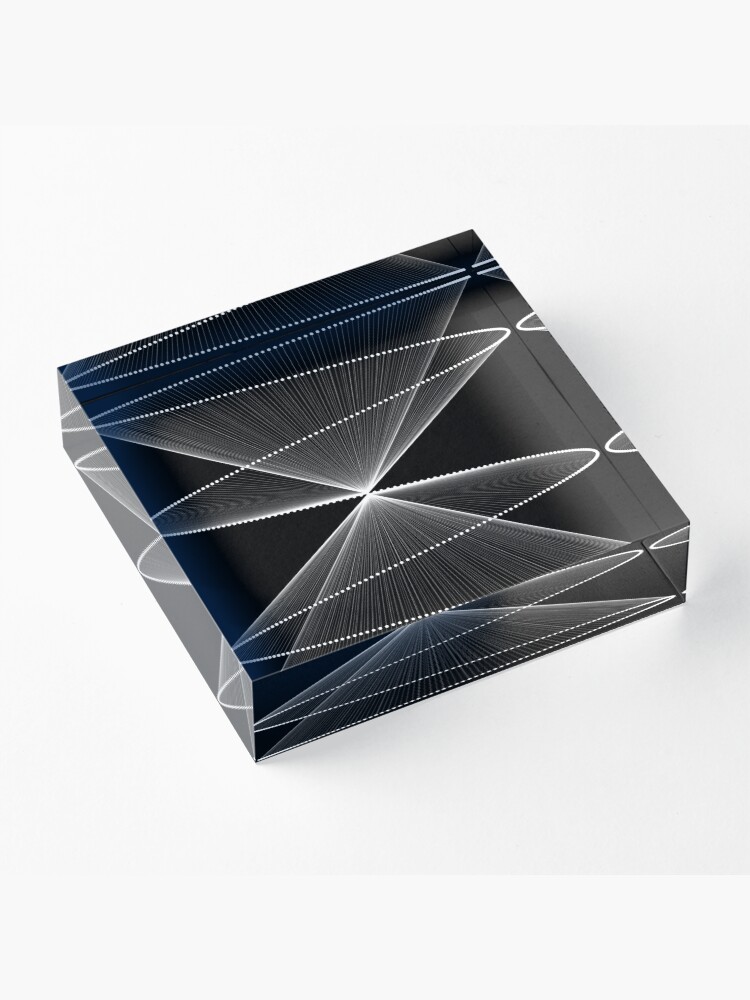 Alternate view of Lissajous XXVI Acrylic Block