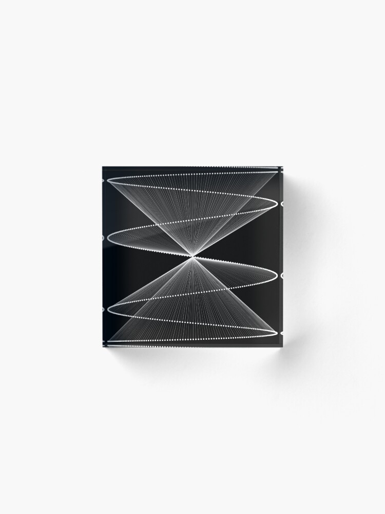 Alternate view of Lissajous XXVI Acrylic Block