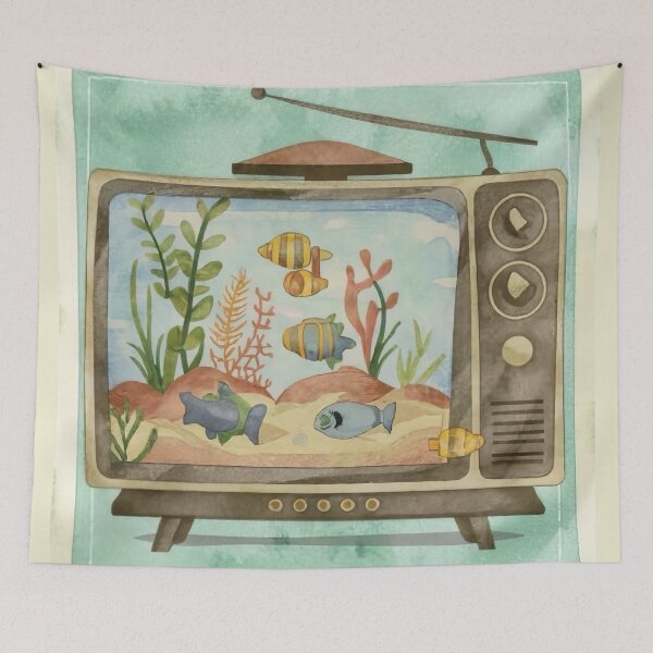 Item preview, Retro TV Aquarium Channel designed and sold by JosAwestuff.
