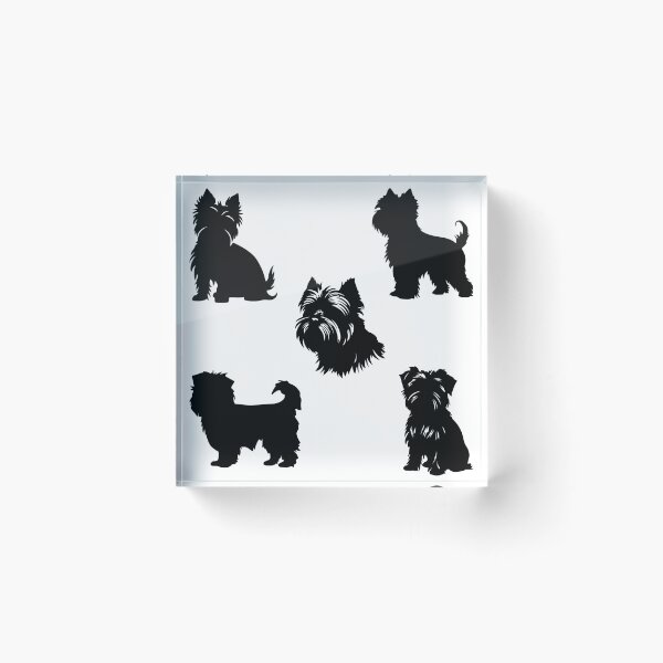 Item preview, Black Affenpinscher Silhouettes designed and sold by TheAnimalZ00.