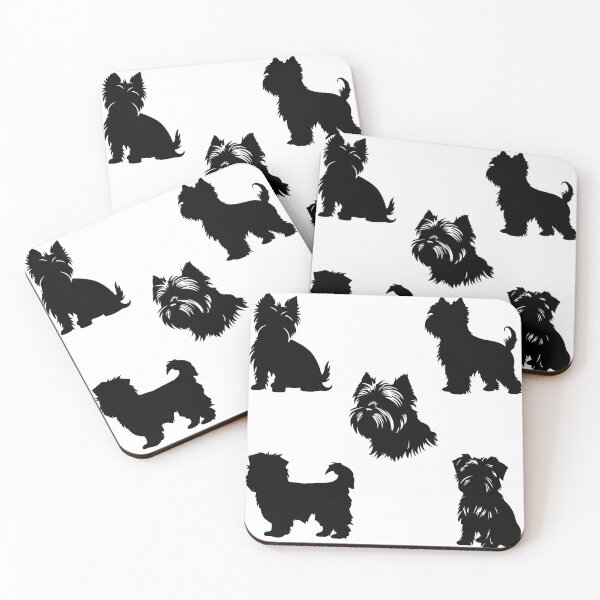 Item preview, Black Affenpinscher Silhouettes designed and sold by TheAnimalZ00.