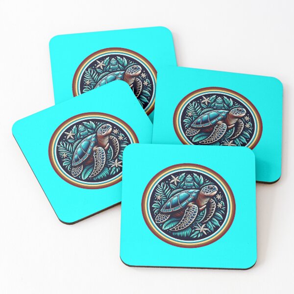 Item preview, SEA TURTLE - #00FFFF designed and sold by Marlon Oseguera.