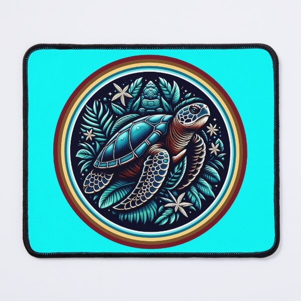 Item preview, SEA TURTLE - #00FFFF designed and sold by Marlon Oseguera.