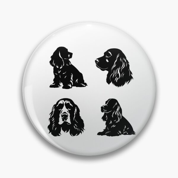 Item preview, Black Cocker Spaniel Silhouettes designed and sold by TheAnimalZ00.