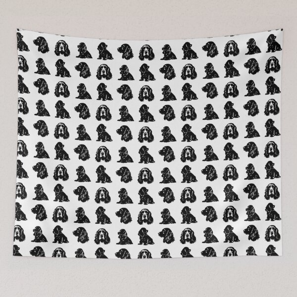 Item preview, Black Cocker Spaniel Silhouettes designed and sold by TheAnimalZ00.