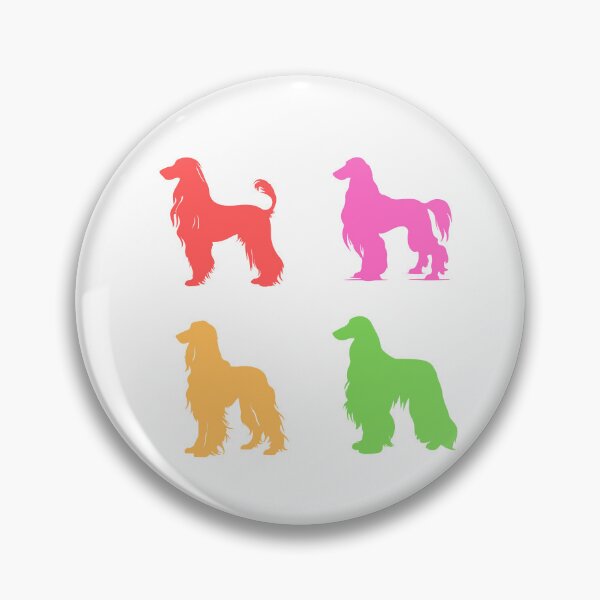 Item preview, Colorful Afghan Hound Dog Silhouettes designed and sold by TheAnimalZ00.