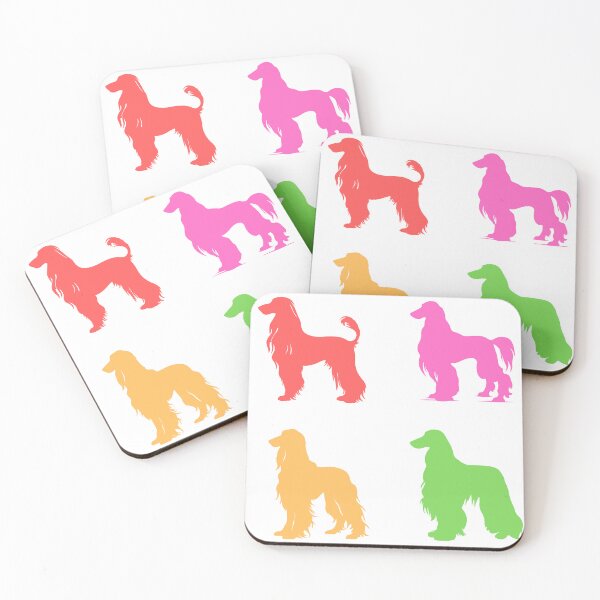 Item preview, Colorful Afghan Hound Dog Silhouettes designed and sold by TheAnimalZ00.