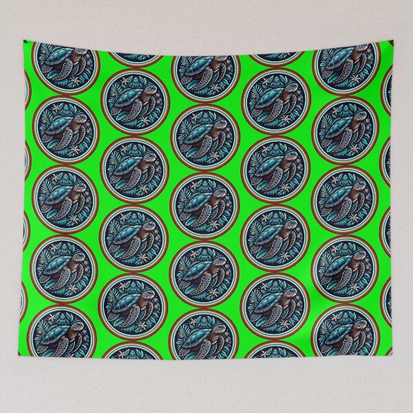 Item preview, SEA TURTLE - #00FF00 designed and sold by Marlon Oseguera.