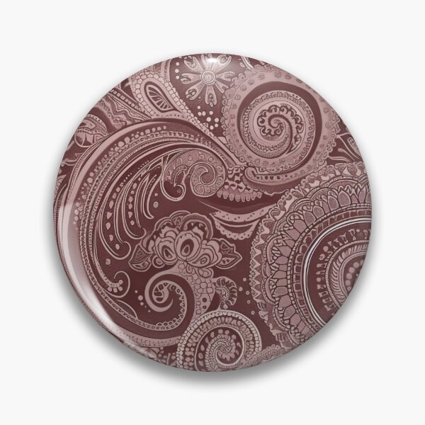 Item preview, Rich Brown Paisley Pattern designed and sold by kansaikate.