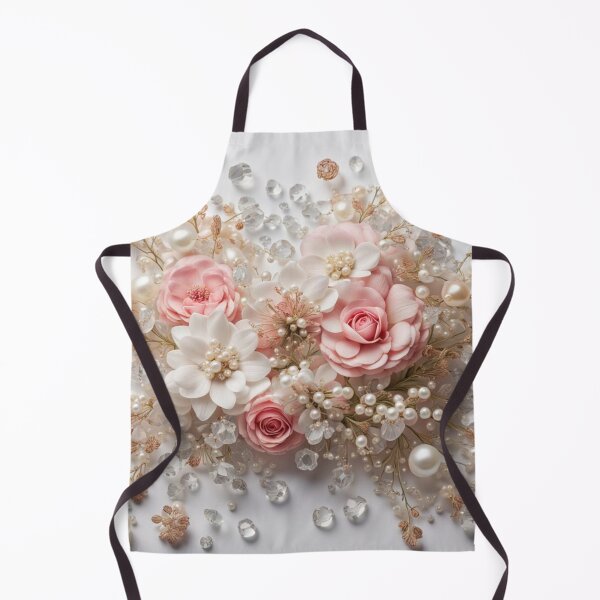 Item preview, Pastel Pink Rose, Pearls and Crystals designed and sold by FireGirlinOz.