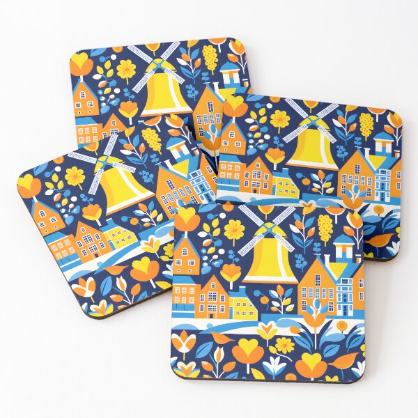 Item preview, Illustrative , Dutch Folk Art Inspired Design designed and sold by GPrint001.
