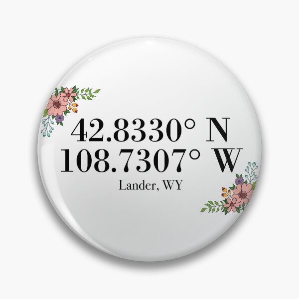 Item preview, Lander, WY Coordinates designed and sold by mynameisliana.