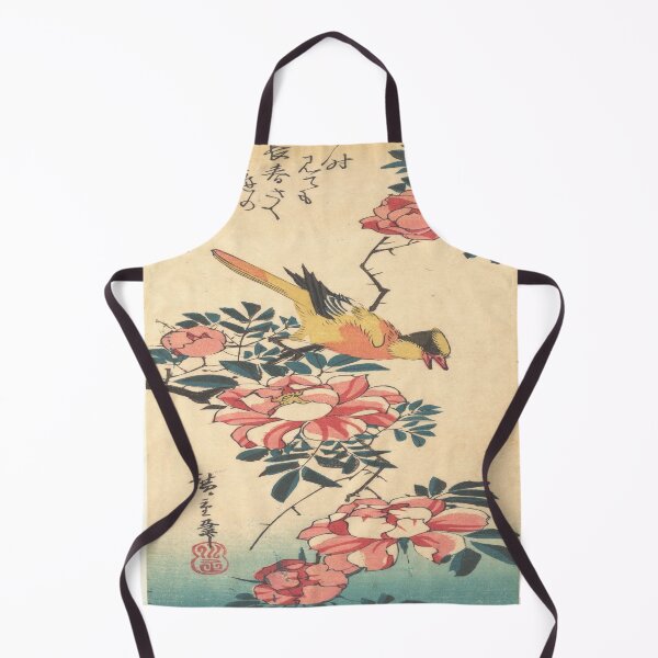 Item preview, Utagawa Hiroshige (1835) Eastern Grey Wagtail and Rose. designed and sold by TheHappyK.