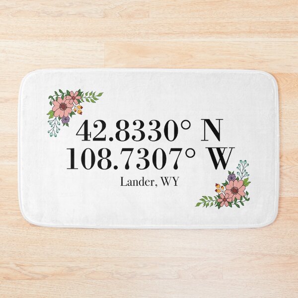Item preview, Lander, WY Coordinates designed and sold by mynameisliana.