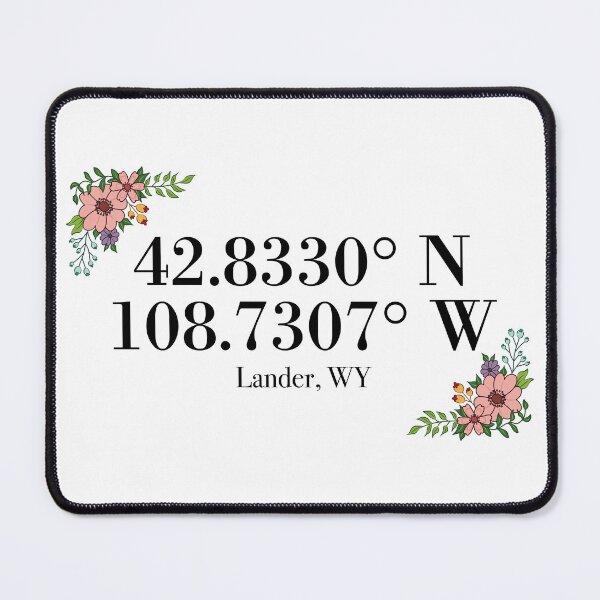 Item preview, Lander, WY Coordinates designed and sold by mynameisliana.