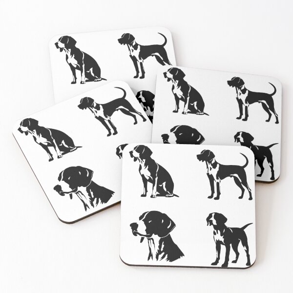 Item preview, Black American Foxhound Silhouettes designed and sold by TheAnimalZ00.