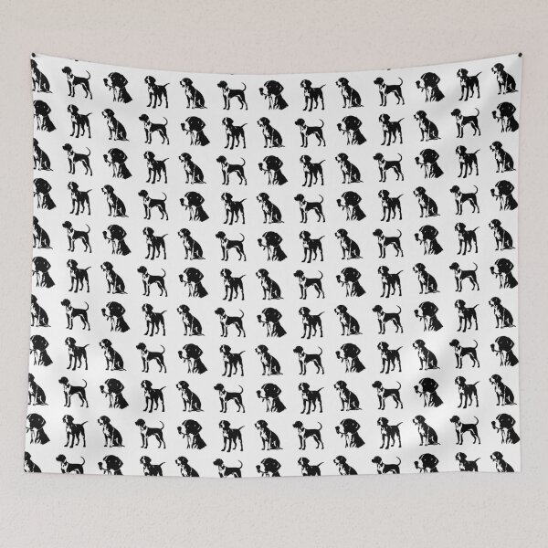Item preview, Black American Foxhound Silhouettes designed and sold by TheAnimalZ00.