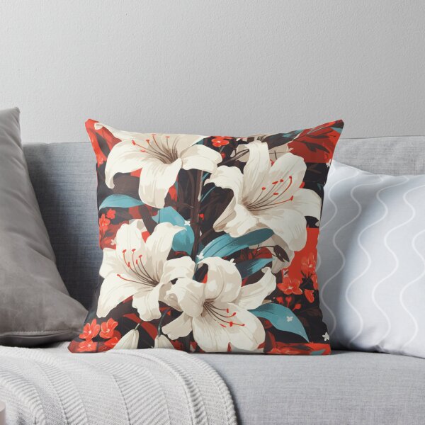 Item preview, Lilies Flower Pattern designed and sold by NAREUCO.
