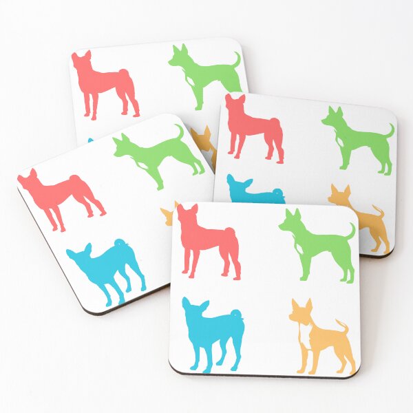 Item preview, Colorful Basenji Silhouettes designed and sold by TheAnimalZ00.