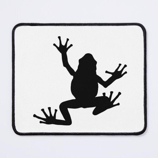 Item preview, frog silhouette on a white background.  designed and sold by ninjapineapple.