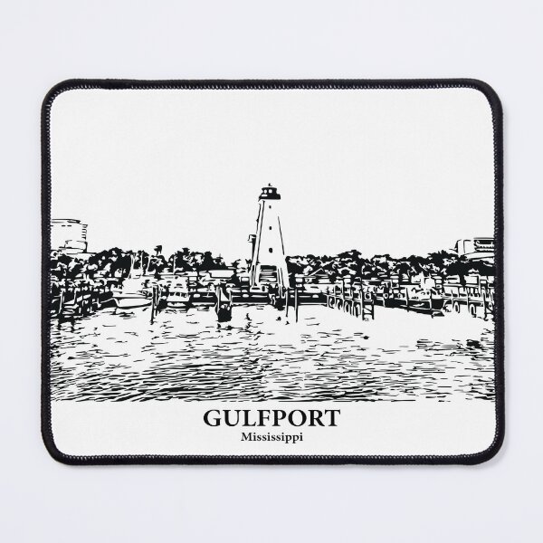 Item preview, Gulfport - Mississippi designed and sold by Lakeric Cityscapes.