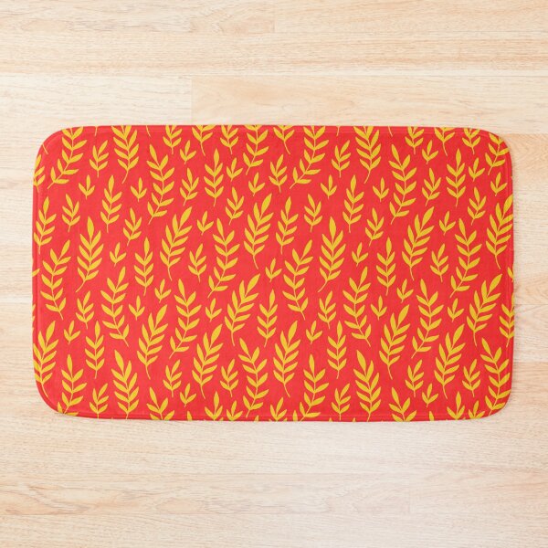 Item preview, Yellow Boho Leaves ; Bohemian Pattern designed and sold by PatternInArt.