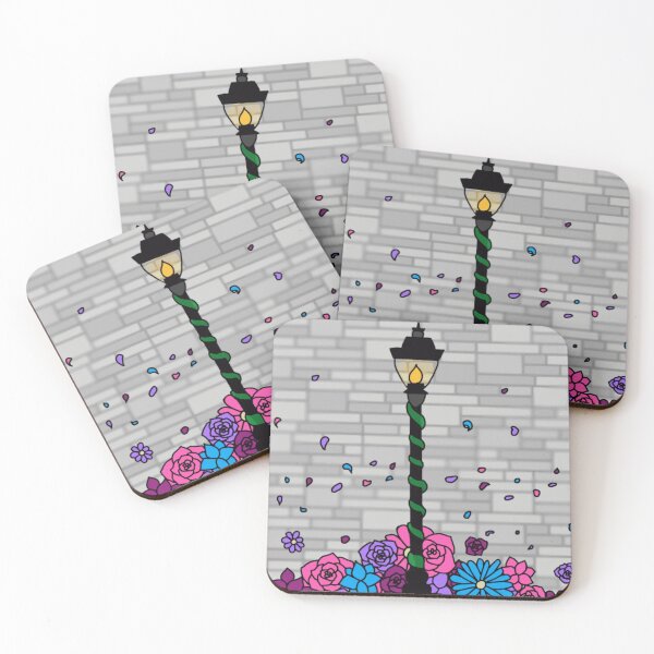 Item preview, Flowers around Lamppost designed and sold by VioletsforRoses.