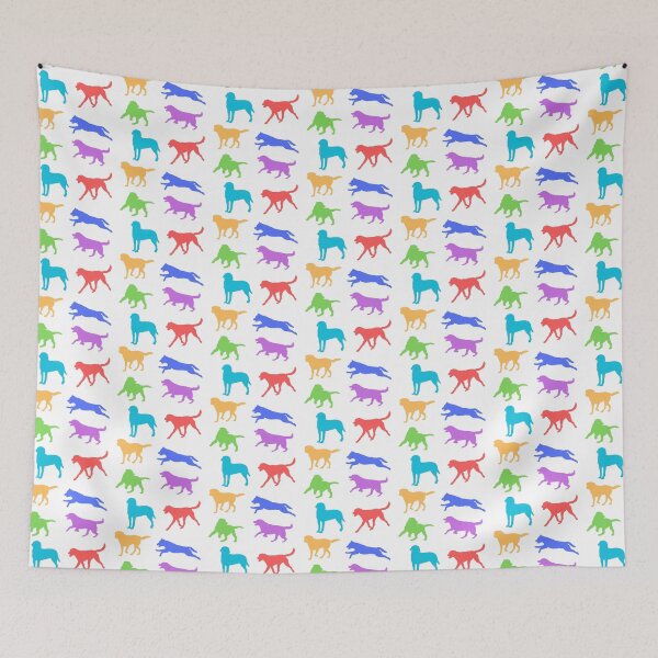 Item preview, Coloridas siluetas de Labrador Retriever designed and sold by TheAnimalZ00.