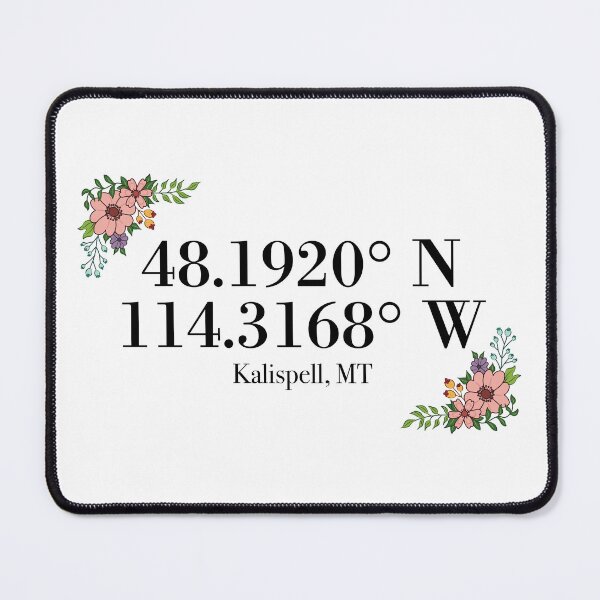 Item preview, Kalispell, MT Coordinates designed and sold by mynameisliana.