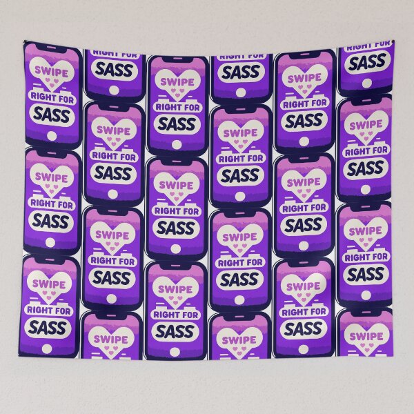Item preview, Swipe Right For Sass designed and sold by thegirlyshoppe.