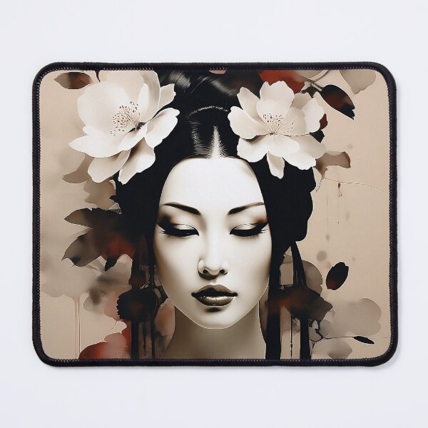 Item preview, Chinese Woman Ink Drawing designed and sold by P2wear.